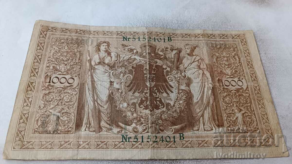 Germany 1000 Reichsmarks 1910 with price 4.45 BGN | € 2.28 Germany 1000 Reichsmarks 1910 with price 4.45 BGN | € 2.28