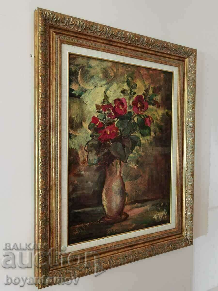 Auction Maria Lozeva, a wonderful painting of still life flowers, MBP Auction Maria Lozeva, a wonderful painting of still life flowers, MBP