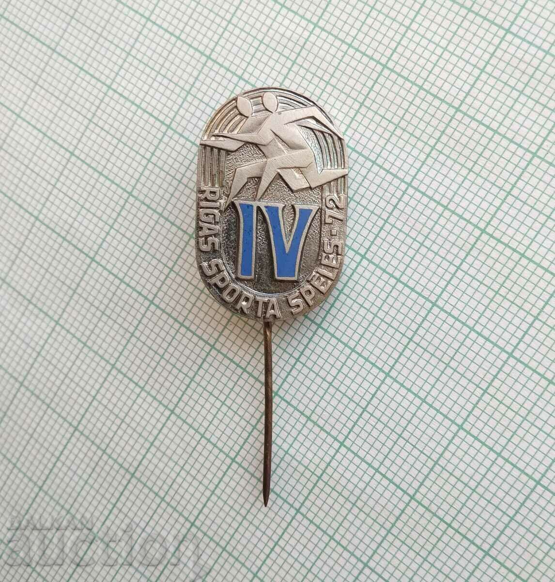 Auction 14769 Badge - Riga Sports Games 1972 - enamel Auction 14769 Badge - Riga Sports Games 1972 - enamel