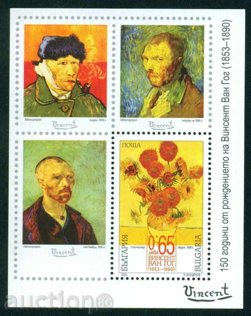 4585 Bulgaria 2003 - Vincent Van Gogh Block **