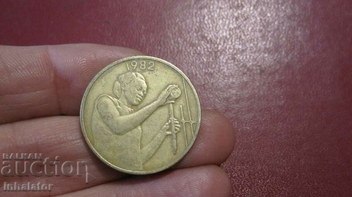 25 φράγκα 1982 Δυτική ΑΦΡΙΚΗ
