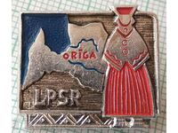 14775 Badge - Riga - folk costume