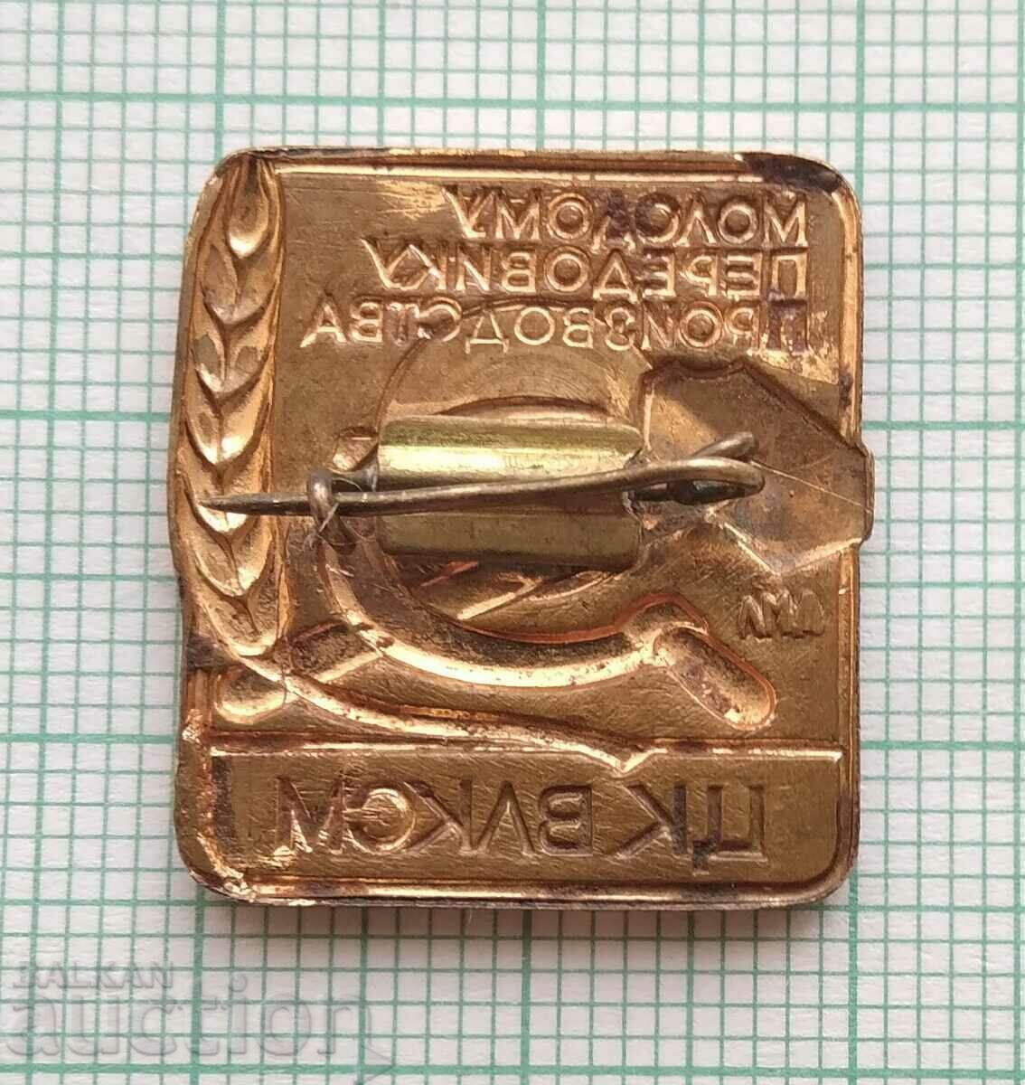 Auction 14782 Badge - Young leader in production USSR - bronze Auction 14782 Badge - Young leader in production USSR - bronze