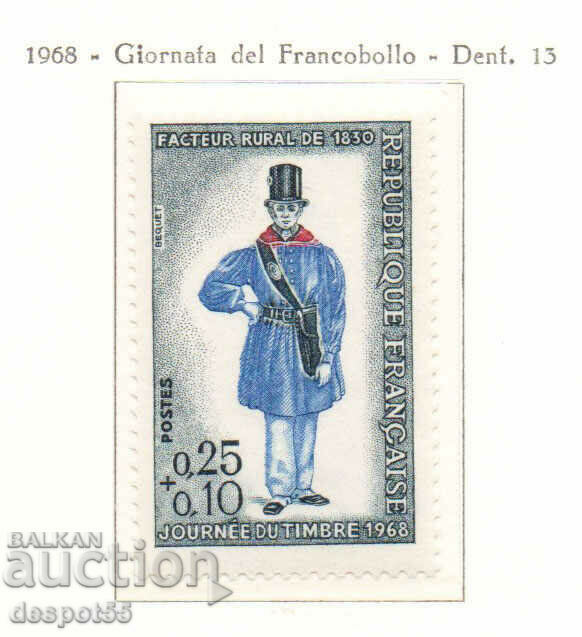 1968. Франция. Ден на пощенската марка.