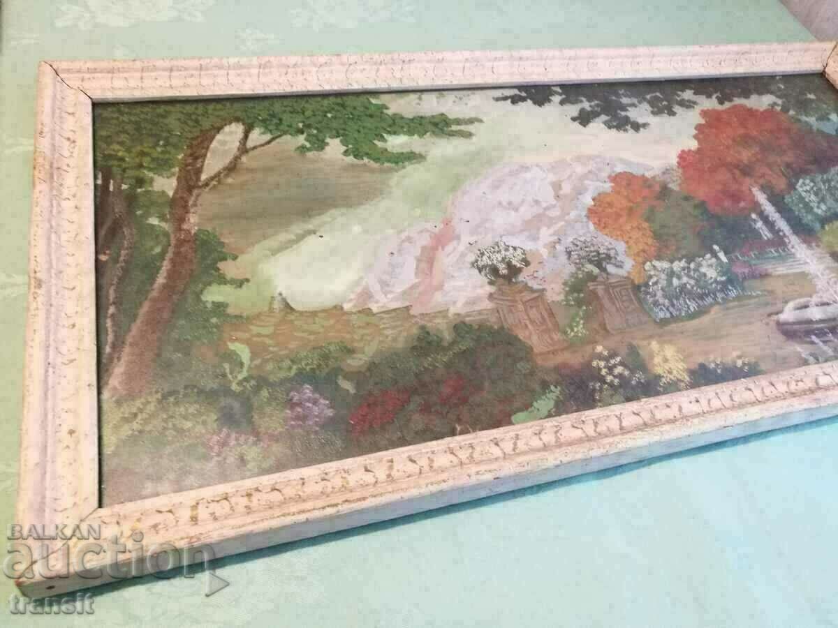 Tablo, sticla pictata 1900 - 6 Tablo, sticla pictata 1900 - 6