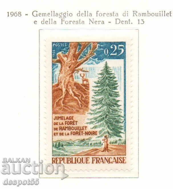 1968. Franţa. Păduri negre și de conifere.
