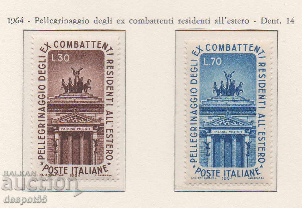 1964 Italy. Pilgrimage in Rome to veterans living abroad