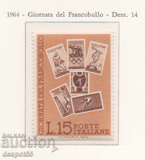 1964 Italia. Ziua timbrului poștal.