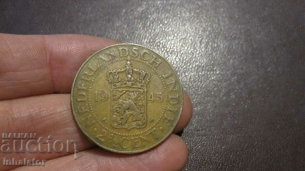 1945 - 2 1/2 cent Indiile de Est Olandeze