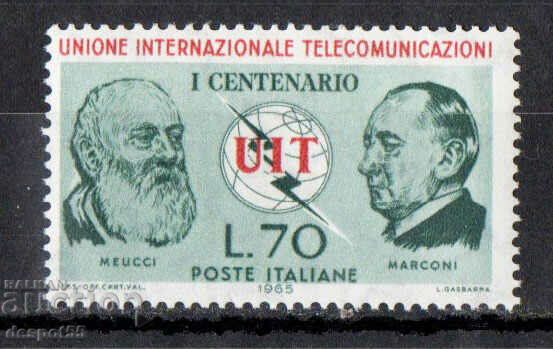 1965. Italia. 100 de ani de la înființarea UIT.