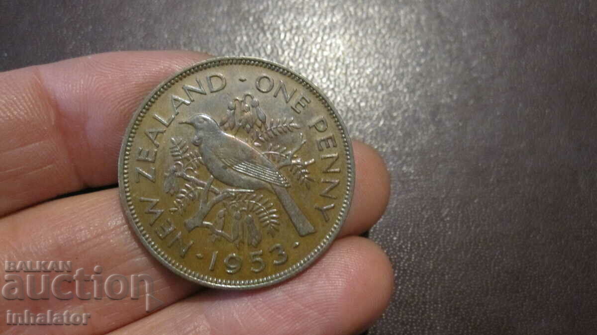 New Zealand 1 penny 1953 - 31 mm