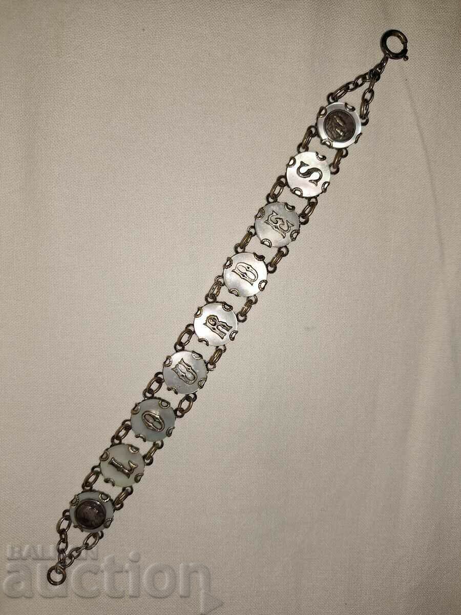 Old mother-of-pearl bracelet--Lourdes - 7 Old mother-of-pearl bracelet--Lourdes - 7