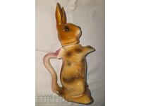 Figurină de iepure din ulcior veche din porțelan--Nurndorf--1930