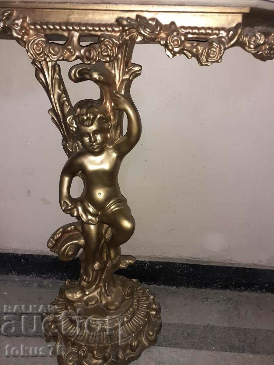 A great Baroque frame wooden console table set - 5 A great Baroque frame wooden console table set - 5