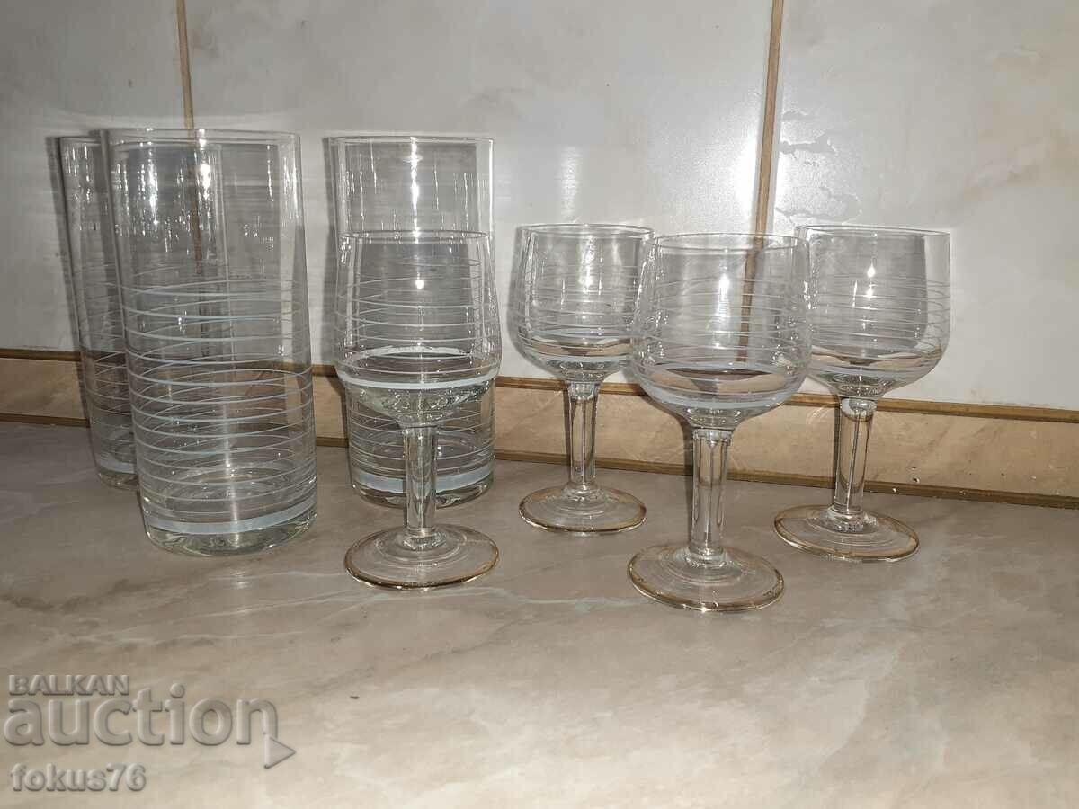 Lot of glass cups