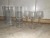 Lot of glass cups