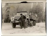 Bulgaria Fotografie veche - bărbat, șofer de camion...