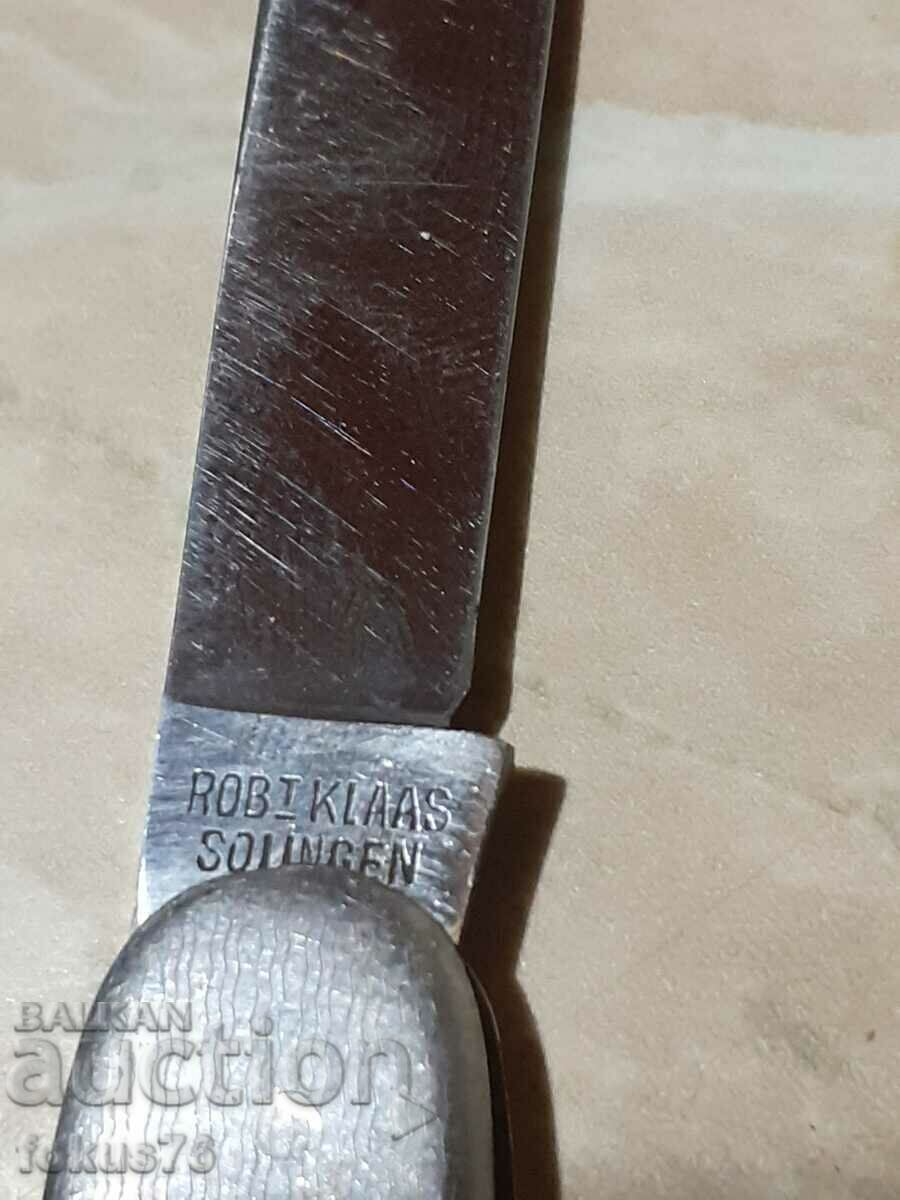 Παλιό μαχαίρι τσέπης με διπλή λεπίδα Robi Klaas