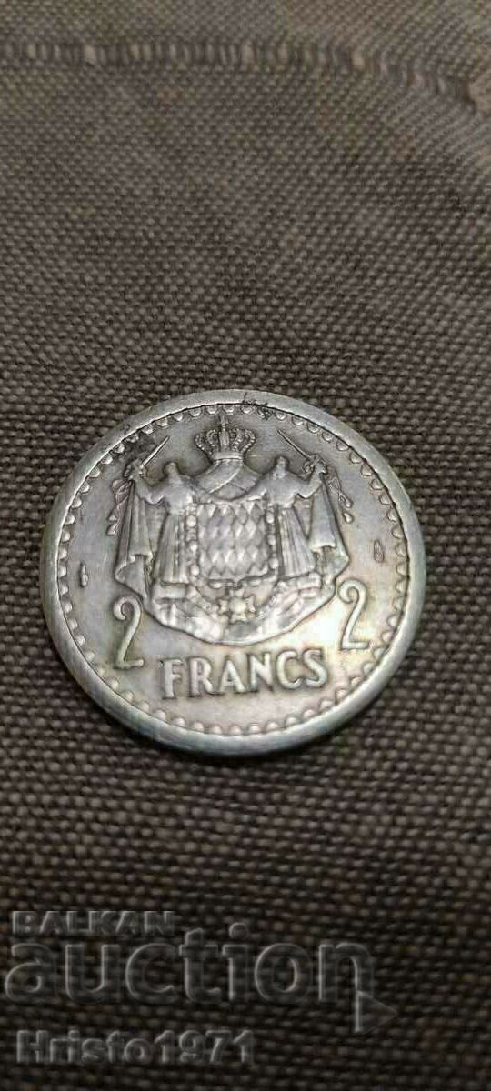 2 φράγκα 1943 Μονακό με τιμή € 5.00 | 9.78 BGN