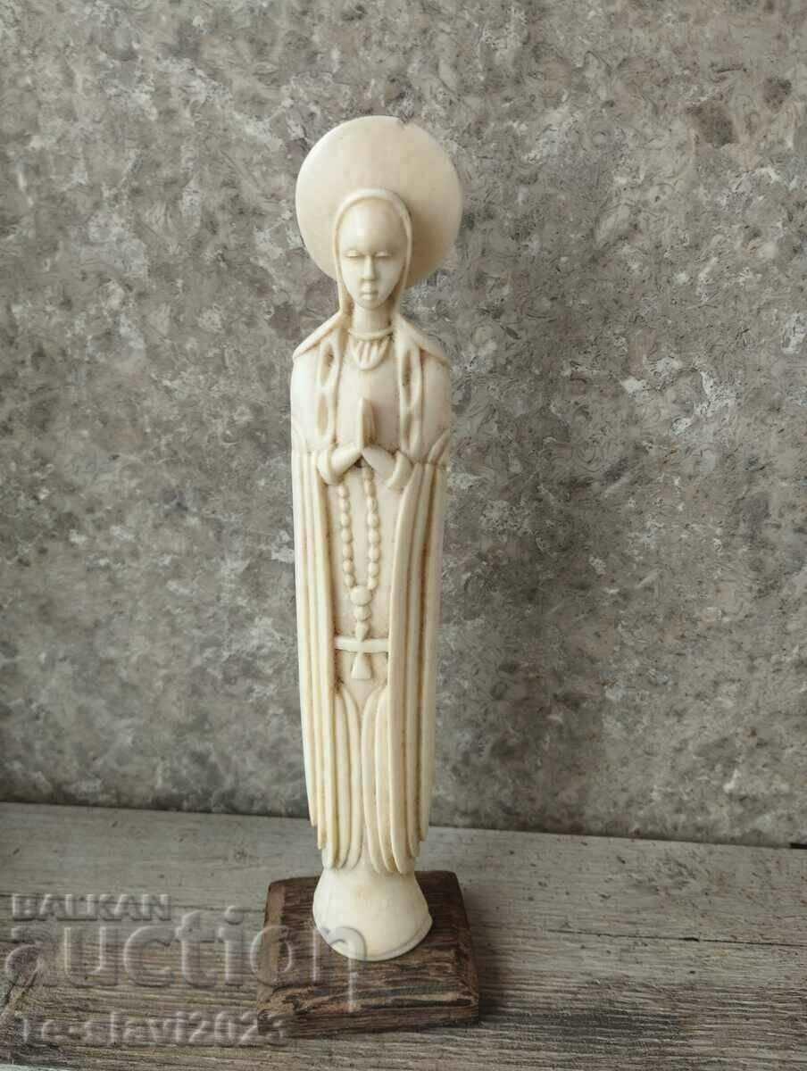 Old Religious figure - Virgin Mary - ivory