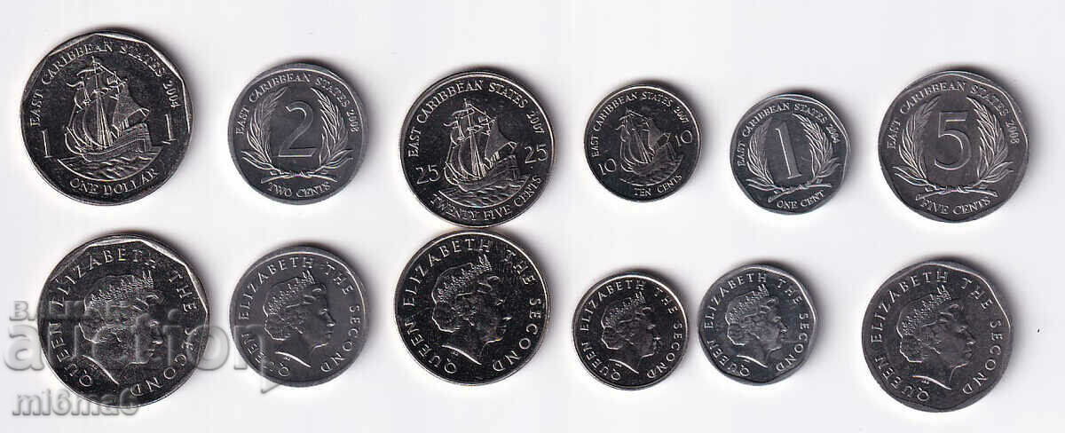 Σετ νομισμάτων Ανατολικής Καραϊβικής