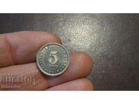 1961 Borneo British Malaya 5 cent - EXCELLENT