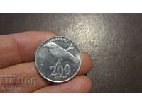 Индонезия 200 рупии - 2003 год Алуминий