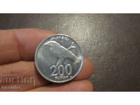 Индонезия 200 рупии - 2003 год Алуминий