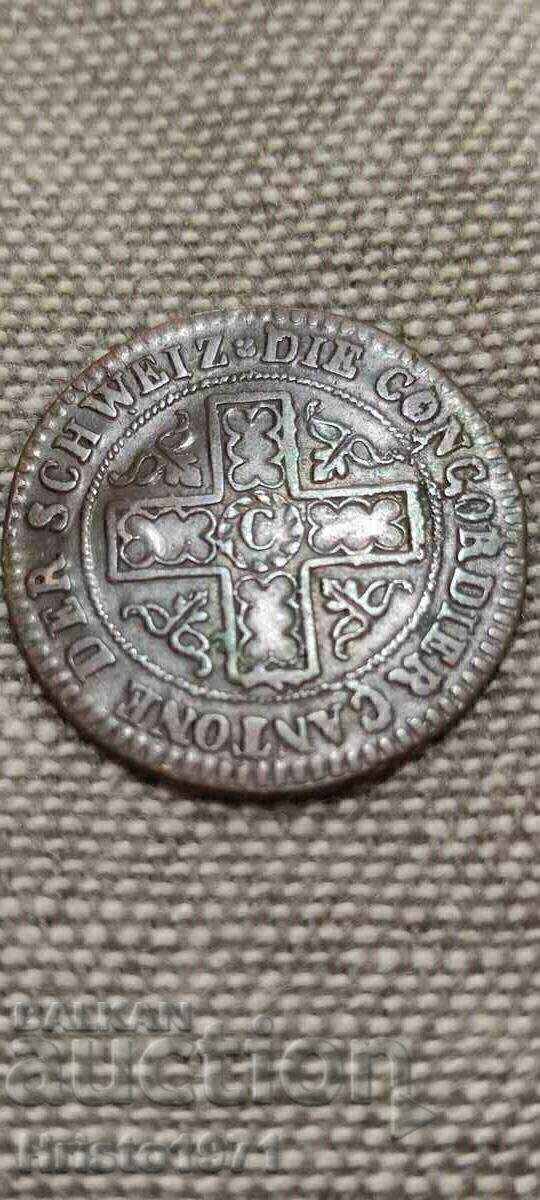 2 1/2 рапен 1827 кантон Фрайбург с цена € 32.00 | 62.59 лв.
