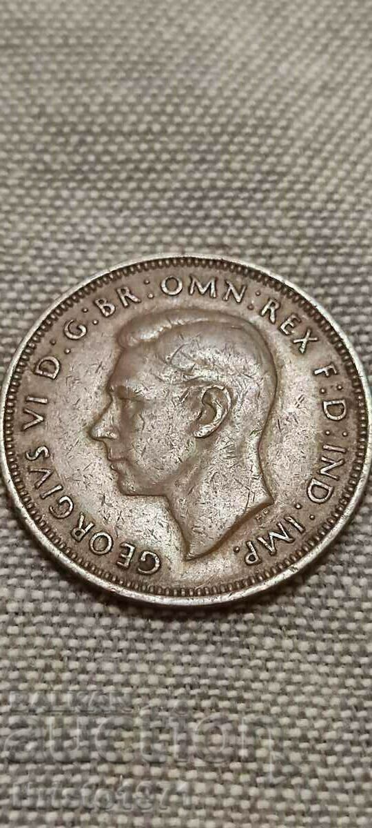 Halfpenny 1942 with price 6.00 BGN | € 3.07 Halfpenny 1942 with price 6.00 BGN | € 3.07