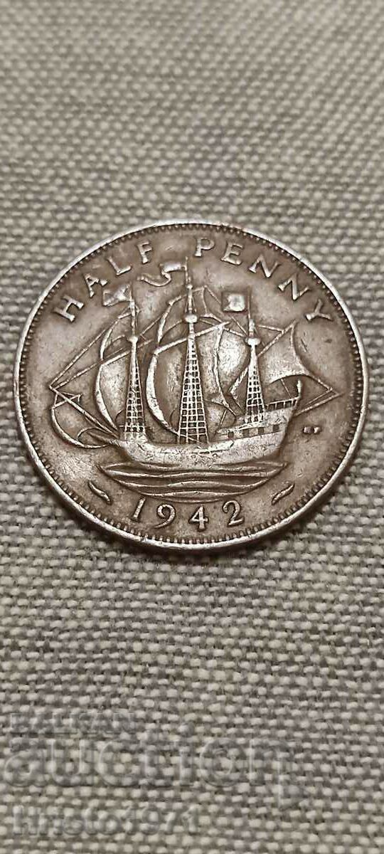 Jumătate de penny 1942
