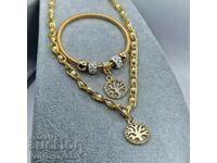 Tree of Life medical steel necklace and bracelet set