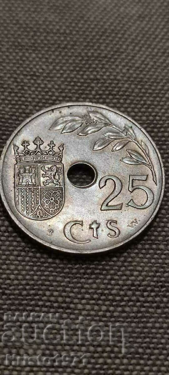 25 centimos 1937