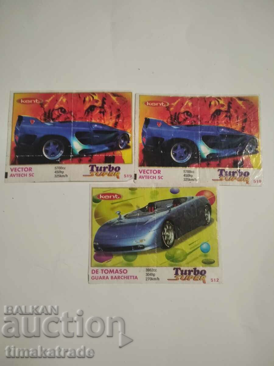 Лот Картинки от дъвки Turbo super 471-540