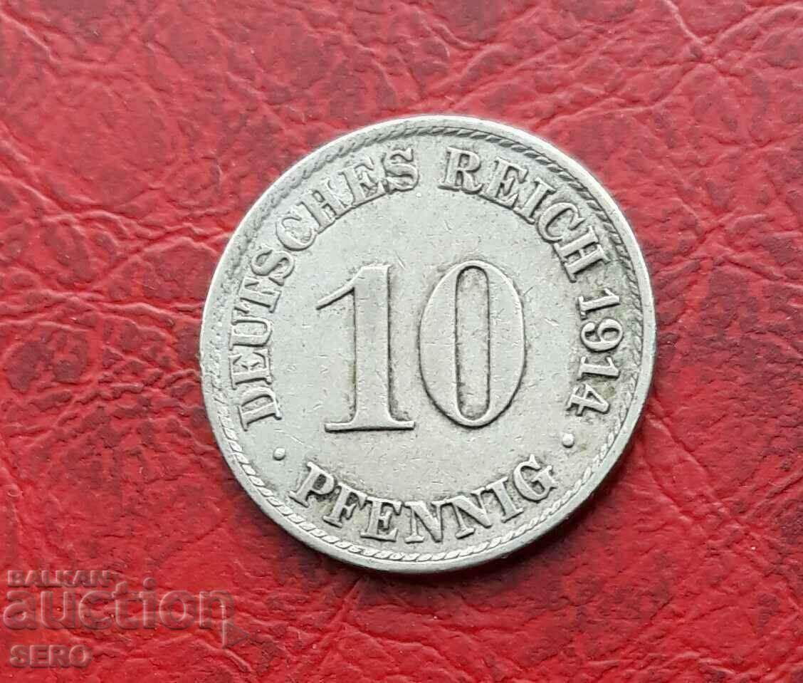 Germany-10 Pfennig 1914 A-Berlin