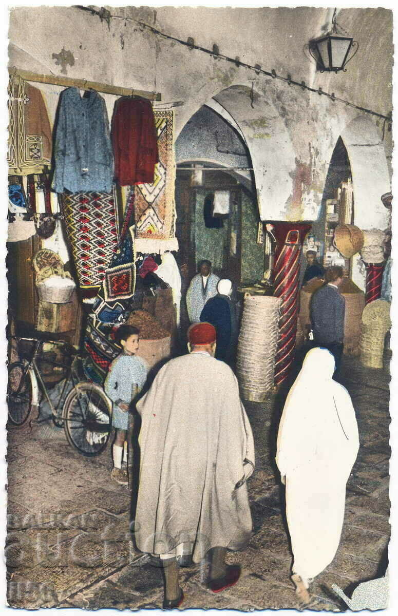 Tunis - Tunis - piata acoperita - aprox. 1960