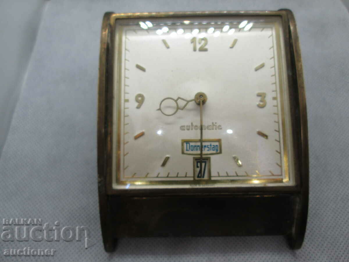 AUTOMATIC ALARM CLOCK, VINTAGE CALENDAR CLOCK - 7 AUTOMATIC ALARM CLOCK, VINTAGE CALENDAR CLOCK - 7