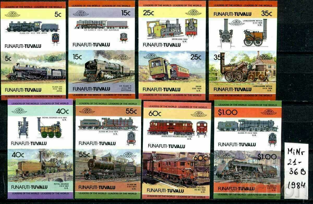 Tuvalu+ 1984 MnH - Locomotive [Seria completă]
