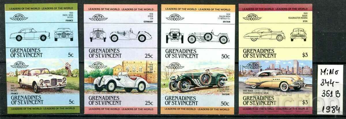 St. Vincent+ 1984 MnH - Cars [Complete Series]