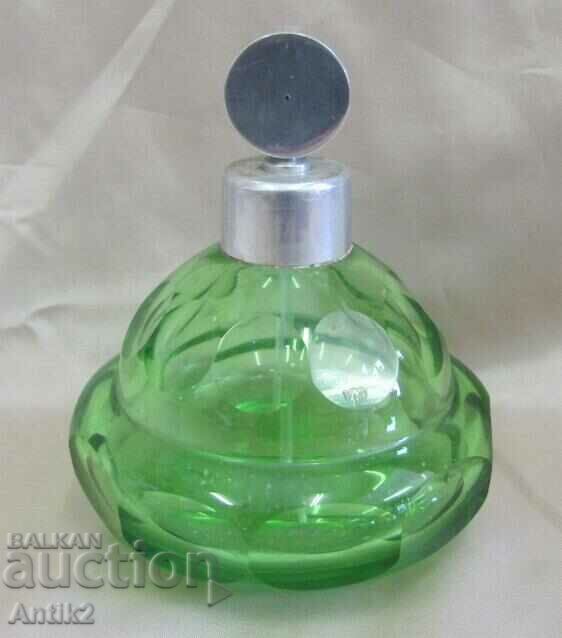 Vintich Crystal Green Perfume Bottle