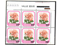 1980. New Zealand. Garden roses from 1975. Overprint.