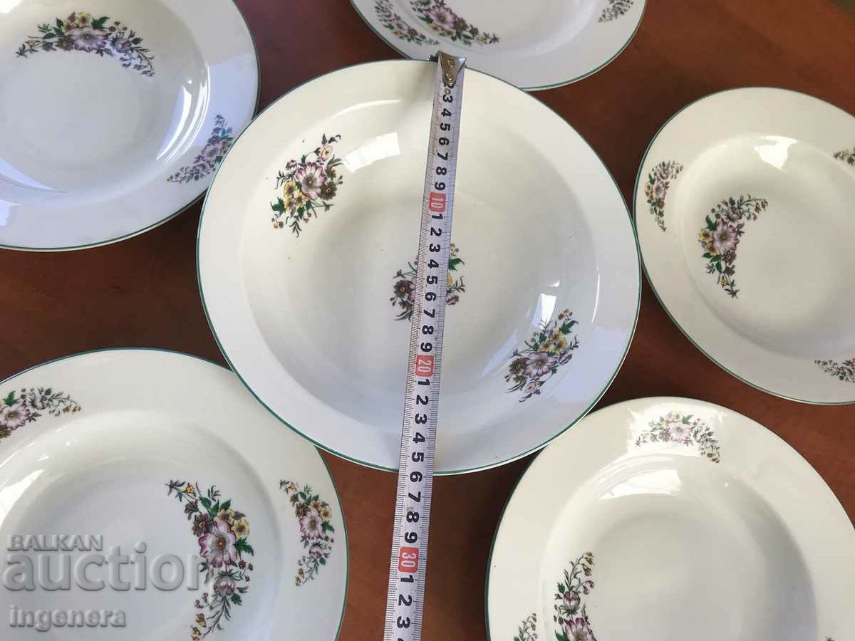 PORCELAIN PLATE BOWL SERVICE BULGARIA with price 37.00 BGN | € 18.92 PORCELAIN PLATE BOWL SERVICE BULGARIA with price 37.00 BGN | € 18.92
