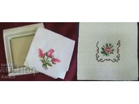 Vintich Hand Embroidery Bedspread and Towel in a box
