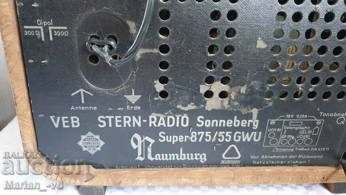 Collector's radio VEB Stern Radio Sonneberg Super 875/55 - 6 Collector's radio VEB Stern Radio Sonneberg Super 875/55 - 6