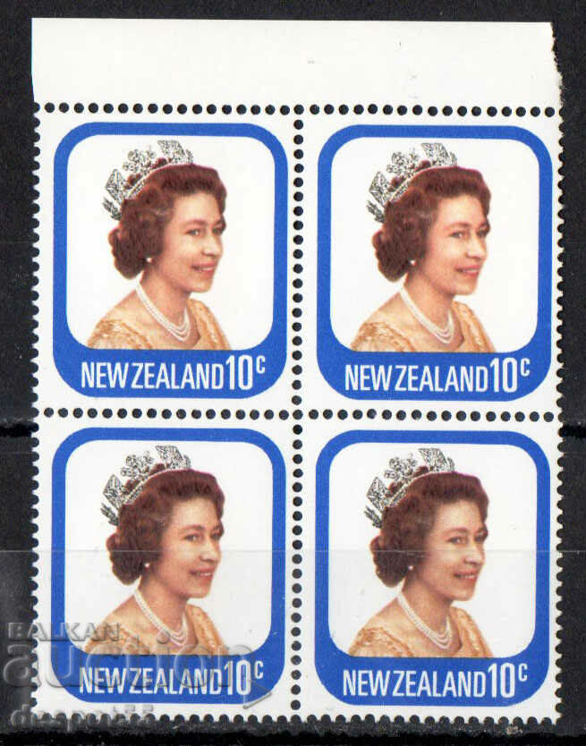1977. Нова Зеландия. Кралица Елизабет II. Каре.