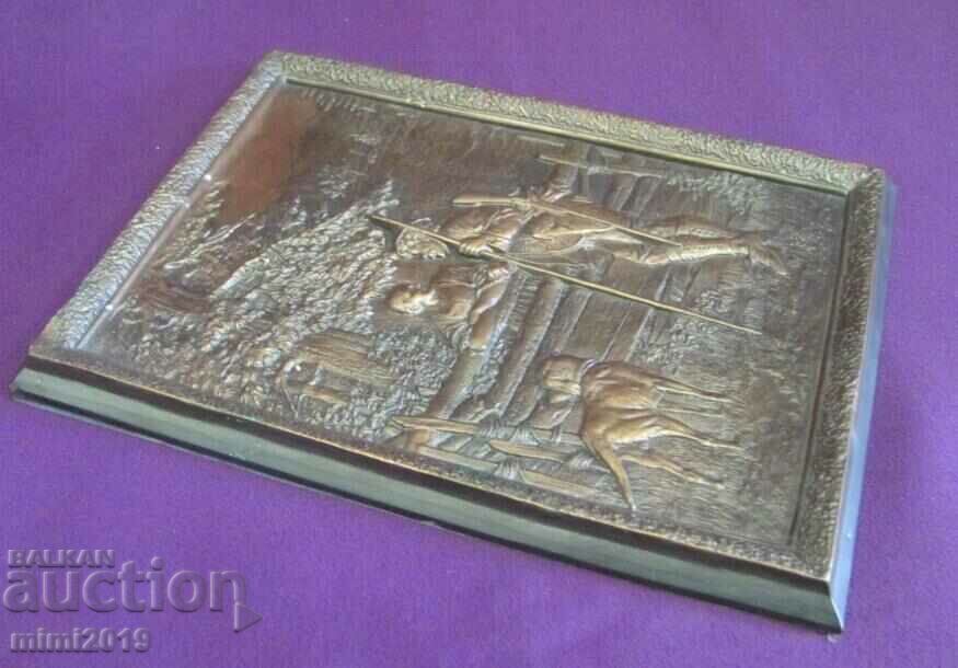 Delivery of 1989 Vintich Panel from Med - Hunting Scene - Relief USSR