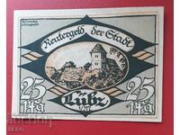 Bancnota-Germania-Mecklenburg-Pomerania-Lübz-25 pf.1922