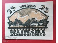 Τραπεζογραμμάτιο-Γερμανία-Μέκλενμπουργκ-Pomerania-Goldberg-25 pf.1922