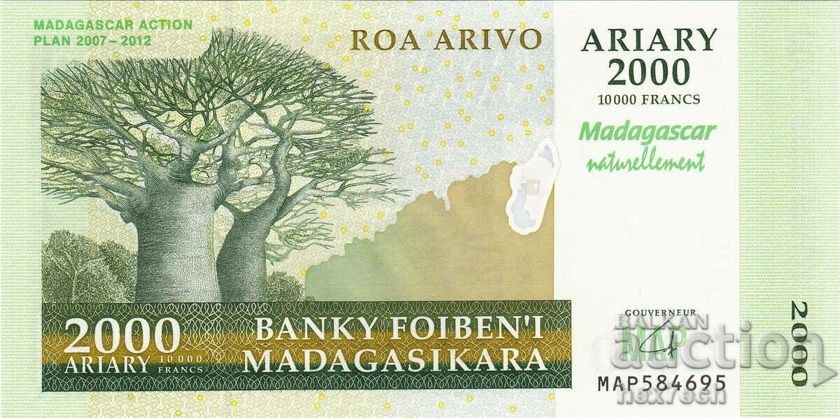 ❤️ ⭐ Madagascar 2003-2014 2000 Ariary UNC new ⭐ ❤️ with price 5.99 BGN | € 3.06 ❤️ ⭐ Madagascar 2003-2014 2000 Ariary UNC new ⭐ ❤️ with price 5.99 BGN | € 3.06