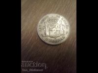 2 pesetas 1883 Spain silver rare